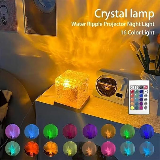 LED 3D Ocean Wave Projector Night Lamp